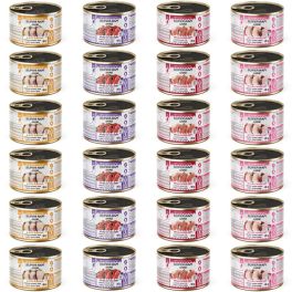 SUPER RAFI Mini Mix 4 Smaków 24x185g mokra karma dla psów małych ras