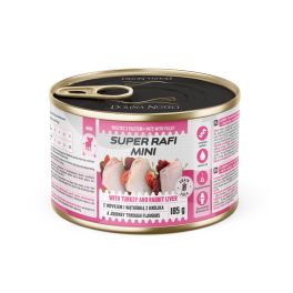 SUPER RAFI Mini z indykiem i wątróbką z królika 185g mokra karma dla psów małych ras