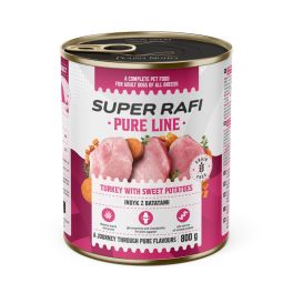 SUPER RAFI Pure Line indyk z batatami 800g mokra karma dla psa