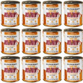 SUPER RAFI Pure Line kaczka z batatami 12x800g mokra karma dla psa