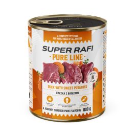 SUPER RAFI Pure Line kaczka z batatami 800g mokra karma dla psa