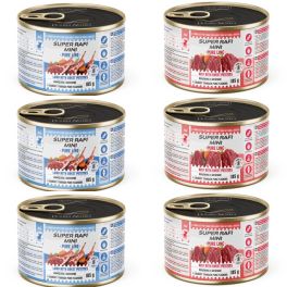 SUPER RAFI Mini Pure Line mix 2 smaków z batatami 6x185g mokra karma dla psów małych ras