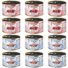SUPER RAFI Mini Pure Line mix 2 smaków z batatami 12x185g mokra karma dla psów małych ras