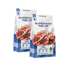 SUPER RAFI Pure Line Jagnięcina z batatami 2x9 kg karma sucha dla psów