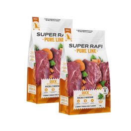SUPER RAFI Pure Line Kaczka z batatami 2x9 kg karma sucha dla psów