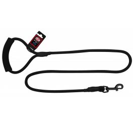 PET NOVA Smycz nylonowa z uchwytem sznur 120 cm / 1 cm czarna