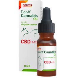 DOLFOS Cannabis Oil 10ml olejek z CBD dla psów i kotów