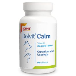 DOLFOS Dolvit Calm 90 tabl. suplement diety na stres dla psa i kota