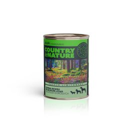 COUNTRY&NATURE Bezzbożowa mokra karma Jeleń z kaszą kuskus 400 g