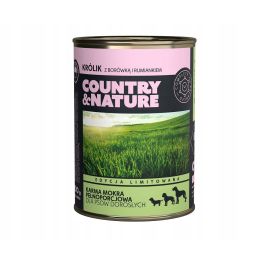 COUNTRY&NATURE Bezzbożowa karma królik 400 g