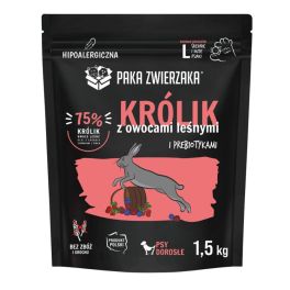 PAKA ZWIERZAKA Sucha karma Królik z owocami leśnymi dla psa L 1,5 kg