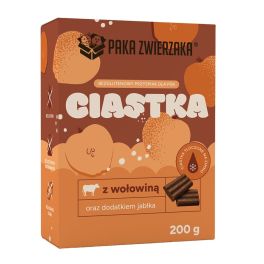 PAKA ZWIERZAKA Ciastka Wołowina z jabłkiem 200g przysmaki dla psów