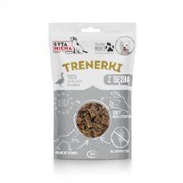 SYTA MICHA Treningówki z gęsią dla psa 80g