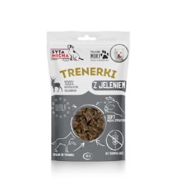 SYTA MICHA Treningówki z jeleniem dla psa 80g