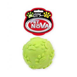 PET NOVA Piłka z dźwiękiem aromat miętowy 6 cm żółta