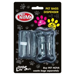 PET NOVA Pojemnik na woreczki dla psa + rolka 20 szt czarny