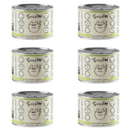 GUSSTO Cat Fresh Chicken Prawns mokra karma dla kotów kurczak z krewetkami 6x200 g