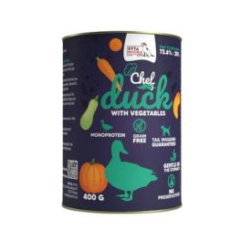 SYTA MICHA Chef Monoprotein Kaczka z warzywami 400 g mokra karma dla psów