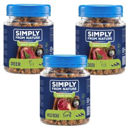 SIMPLY FROM NATURE Smart Bites Trenerki Mix smaków z dziczyzną 3 x 130g