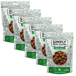 SIMPLY FROM NATURE Meat Balls Kulki z kaczką i warzywami dla psów 5x80 g