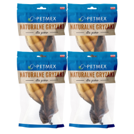 PETMEX Ucho wołowe 4 szt. naturalny gryzak dla psa