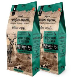 WIEJSKA ZAGRODA Leśne smaki Wieprzowina z jeleniem chrupki S 2x20kg