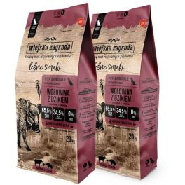 WIEJSKA ZAGRODA Leśne smaki Wołowina z dzikiem chrupki L 2x20kg