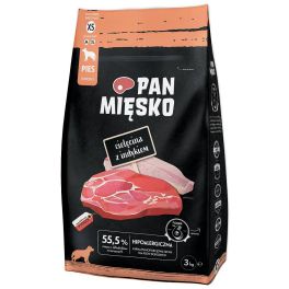 PAN MIĘSKO Cielęcina z indykiem dla psów chrupki XS 3kg