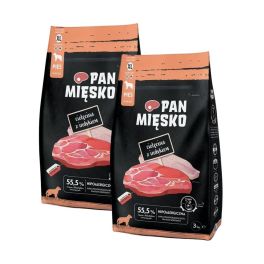 PAN MIĘSKO Cielęcina z indykiem dla psów chrupki XL 2x3 kg