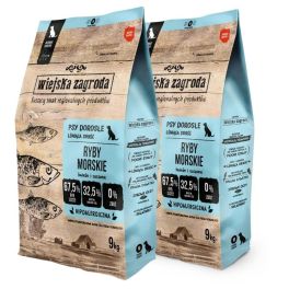 WIEJSKA ZAGRODA Ryby Morskie chrupki M 2x9 kg