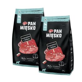 PAN MIĘSKO Wieprzowina z dzikiem dla psów chrupki XL 2x20 kg