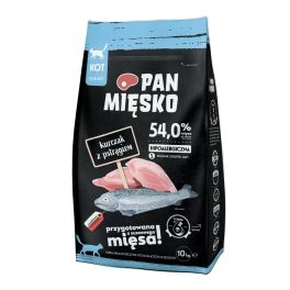 PAN MIĘSKO Kurczak z pstrągiem dla kotów chrupki S 10 kg
