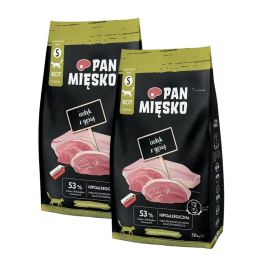 PAN MIĘSKO Indyk z gęsią dla kotów chrupki S 2x1,6 kg