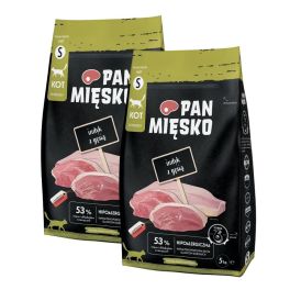 PAN MIĘSKO Indyk z gęsią dla kotów chrupki S 2x5 kg