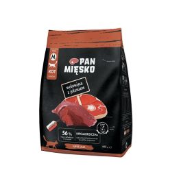 PAN MIĘSKO Wołowina z jeleniem dla kotów chrupki M 400 g