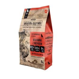 WIEJSKA ZAGRODA Wołowina z indykiem chrupki L 9 kg