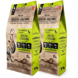 WIEJSKA ZAGRODA Kaczka z gruszką chrupki M 2x20kg