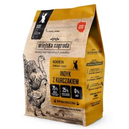 WIEJSKA ZAGRODA Indyk z kurczakiem dla kociąt 400 g