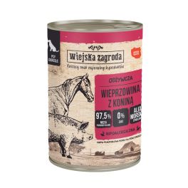 WIEJSKA ZAGRODA Wieprzowina z koniną mokra karma dla psów 400 g