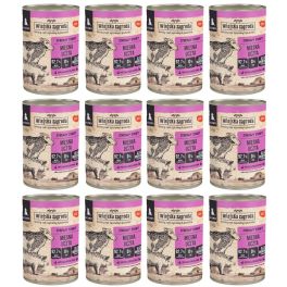 WIEJSKA ZAGRODA Mięsna uczta mokra karma dla szczeniąt 12x400 g