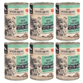 WIEJSKA ZAGRODA Indyk z królikiem mokra karma dla psów 6x400 g