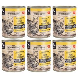 WIEJSKA ZAGRODA Indyk z jagnięciną 6x800 g bezzbożowa mokra karma dla psa