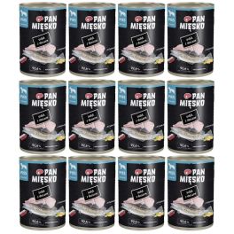 PAN MIĘSKO Indyk z dorszem mokra karma dla psów 12x400 g