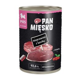 PAN MIĘSKO Wieprzowina z kaczką mokra karma dla szczeniąt 400 g