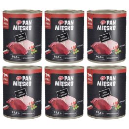 PAN MIĘSKO Indyk z jeleniem mokra karma dla psów 6x800 g