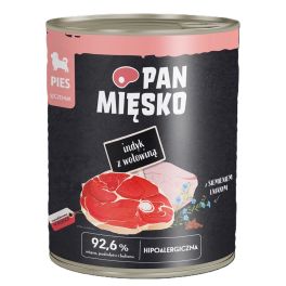 PAN MIĘSKO Indyk z wołowiną mokra karma dla szczeniąt 800 g