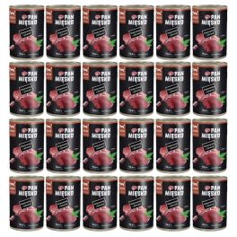 PAN MIĘSKO Wieprzowina z jeleniem mokra karma dla kotów 24x400 g