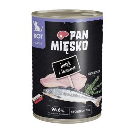 PAN MIĘSKO Indyk z łososiem mokra karma dla kociąt 400 g
