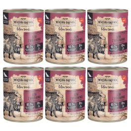 WIEJSKA ZAGRODA Leśne smaki Dzik z wołowiną mokra karma dla psów 6x800 g