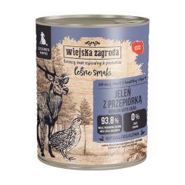 WIEJSKA ZAGRODA Leśne smaki Jeleń z przepiórką mokra karma dla szczeniąt 800 g